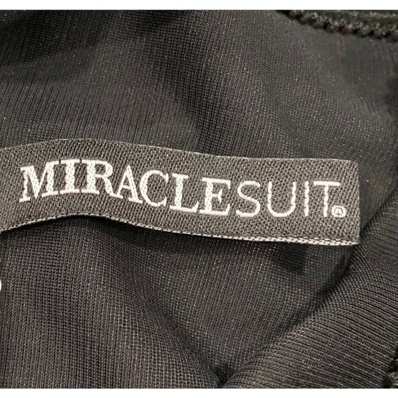 Miracle Swimsuit: Black with copper colored side decoration, Size 8 - Picture 4 of 7